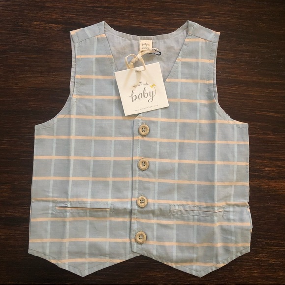 Hallmark Other - NWT Hallmark Baby Blue Vest 18-24 Months
